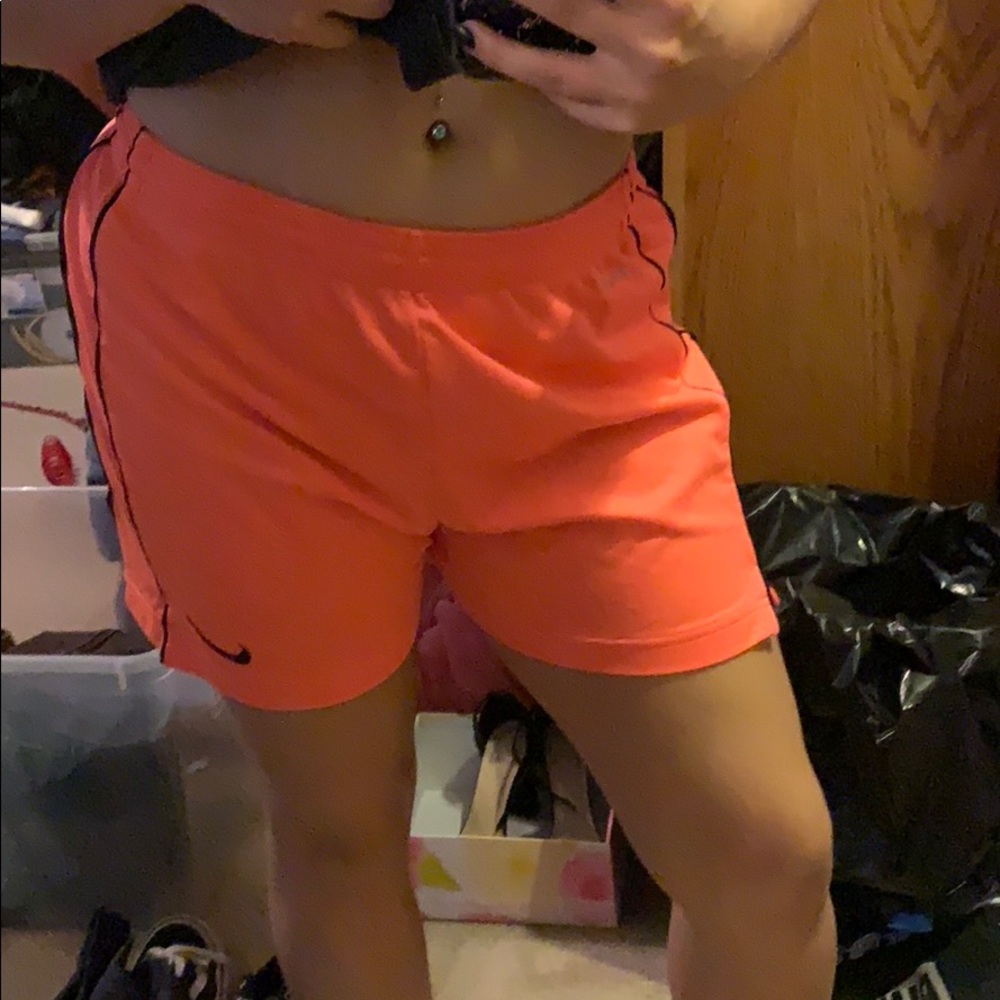 Orange Nike Dri-Fit Shorts